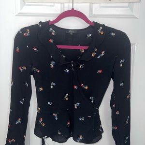 Rails Wrap Floral Top